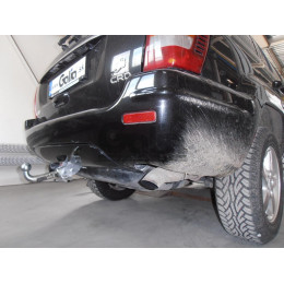 J002A GALIA Полностью оцинкованный фаркоп на Jeep Grand Cherokee WJ 1998-2004. Тип шара: A. Невидимый вырез бампера. Нагрузки: 3500/140 кг, масса фаркопа 20,62 кг