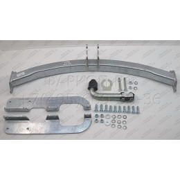 J002A GALIA Полностью оцинкованный фаркоп на Jeep Grand Cherokee WJ 1998-2004. Тип шара: A. Невидимый вырез бампера. Нагрузки: 3500/140 кг, масса фаркопа 20,62 кг