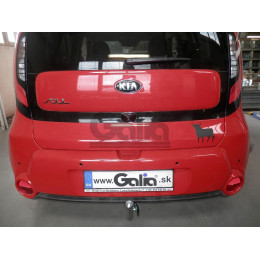 K041C GALIA Полностью оцинкованный фаркоп на Kia Soul 2014-2019. Подрозетник убирается за бампер. Тип шара: C (горизонтальный съемный). Установка без снят