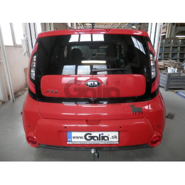 K041C GALIA Полностью оцинкованный фаркоп на Kia Soul 2014-2019. Подрозетник убирается за бампер. Тип шара: C (горизонтальный съемный). Установка без снят