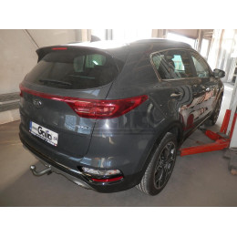 K046A GALIA Полностью оцинкованный фаркоп на Kia Sportage IV рестайл 2018-2022, в т.ч. GT Line. Тип шара: A. Установка без выреза бампера. Нагрузки: 2200/100 кг, масса 