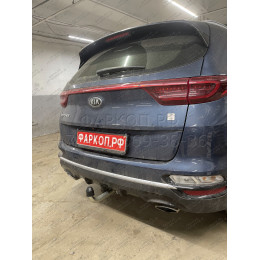 K046A GALIA Полностью оцинкованный фаркоп на Kia Sportage IV рестайл 2018-2022, в т.ч. GT Line. Тип шара: A. Установка без выреза бампера. Нагрузки: 2200/100 кг, масса 