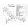 K112-E Лидер-плюс ТСУ для Kia Sportage 2010-2015, Hyundai ix35 2010-2015 без снятия и выреза бампера. Тип шара: E. Нагрузки: 1500/100 кг, масса фаркопа 19,4 кг (без электрики в комплекте)