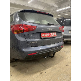 K119-A Лидер-плюс ТСУ для Kia Ceed универсал 2013-2018. Требуется подрезка бампера. Нагрузки: 1300/75 кг, масса фаркопа 16,82 кг (без электрики в комплекте)