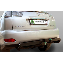 L101-F Лидер-плюс ТСУ для Lexus RX300/330/350/400 2003-2010, Toyota Highlander 2003-2010 без снятия и выреза бампера. Тип шара: F. Нагрузки: 2000/100 кг, масса фаркопа 21,76 кг (без 