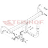 M-284 STEINHOF Фаркоп на Mini Cooper Countryman 2WD F60 2017-2024 без подрезки бампера. Тип шара: A. Нагрузки: 2000/100 кг, масса фаркопа 15 кг (без электрики в комплекте)