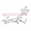 M-341 STEINHOF Фаркоп на Mitsubishi Lancer седан/универсал 2003-2007 без снятия и подрезки бампера. Тип шара: AH (горизонтальное быстросъемное крепление шара на ключе). Нагрузки: 1200/75 кг, масса фаркопа 19,7 кг (без электрики в комплекте)