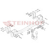 M-358 STEINHOF Фаркоп на Mitsubishi Outlander 2012-2021. Требуется подрезка бампера. Тип шара: AV (вертикальное быстросъемное крепление шара на ключе). Нагрузки: 2000/110 кг, масса фаркопа 18,75 кг (без электрики в комплекте)