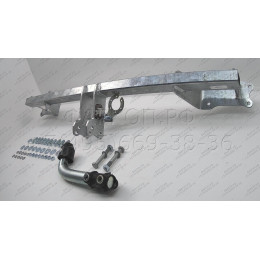 M128A GALIA Полностью оцинкованный фаркоп на Mercedes A-Class w176 дорестайлинг 2012-2015, Mercedes B-Class w246 2012-2019. Подрозетник убирается за бампер. Тип шара: A. Без в