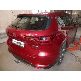 M149C GALIA Полностью оцинкованный фаркоп на Mazda CX-60 2022-, Mazda CX-80 2024-. Подрозетник убирается за бампер. Тип шара: C (горизонтальный съемный). Невидимы