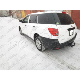 H.N22.A HALTY Фаркоп на Nissan AD Y12 2WD/4WD 2006-, Nissan NV150 2006-2021, Nissan Wingroad 2005-2018, Mazda Familia Van Y12 2007-2018, Mitsubishi Lancer Cargo 2008-2019 без подрезки бампера. Тип шара: A. Нагрузки