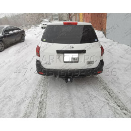 H.N22.A HALTY Фаркоп на Nissan AD Y12 2WD/4WD 2006-, Nissan NV150 2006-2021, Nissan Wingroad 2005-2018, Mazda Familia Van Y12 2007-2018, Mitsubishi Lancer Cargo 2008-2019 без подрезки бампера. Тип шара: A. Нагрузки