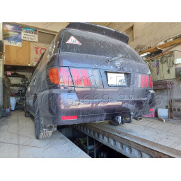 H.N27.A HALTY Фаркоп на Nissan Presage U30 1998-2003, Nissan Bassara 1999-2003. Требуется подрезка бампера. Тип шара: A. Нагрузки: 750/75 кг, масса фаркопа 16,1 кг