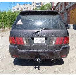 H.N27.A HALTY Фаркоп на Nissan Presage U30 1998-2003, Nissan Bassara 1999-2003. Требуется подрезка бампера. Тип шара: A. Нагрузки: 750/75 кг, масса фаркопа 16,1 кг