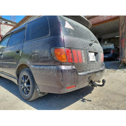 H.N27.A HALTY Фаркоп на Nissan Presage U30 1998-2003, Nissan Bassara 1999-2003. Требуется подрезка бампера. Тип шара: A. Нагрузки: 750/75 кг, масса фаркопа 16,1 кг
