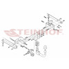 O-166 STEINHOF Фаркоп на Chevrolet Tracker 2013-2015, Opel Mokka 2012-2019. Требуется подрезка бампера. Тип шара: AV (вертикальное быстросъемное крепление шара на ключе). Нагрузки: 1500/75 кг, масса фаркопа 22,6 кг (без электрики в комплекте)