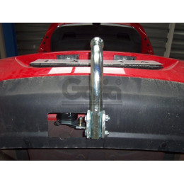 O058C GALIA Полностью оцинкованный фаркоп на Opel Astra J хетчбек 5 дверей 2009-2015. Подрозетник убирается за бампер. Тип шара: C (горизонтальный съемный). 