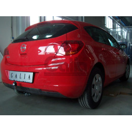 O058C GALIA Полностью оцинкованный фаркоп на Opel Astra J хетчбек 5 дверей 2009-2015. Подрозетник убирается за бампер. Тип шара: C (горизонтальный съемный). 