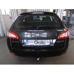P044C GALIA Полностью оцинкованный фаркоп на Peugeot 508 универсал 2011-2019. Подрозетник убирается за бампер. Тип шара: C (горизонтальный съемный). Невиди