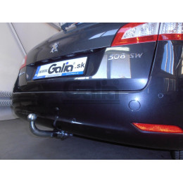 P044C GALIA Полностью оцинкованный фаркоп на Peugeot 508 универсал 2011-2019. Подрозетник убирается за бампер. Тип шара: C (горизонтальный съемный). Невиди