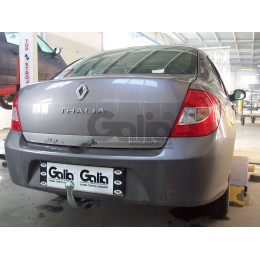 R083A GALIA Полностью оцинкованный фаркоп на Renault Symbol седан 2000-2008, 2008-2012. Тип шара: A. Установка без снятия и выреза бампера. Нагрузки: 1150/75 кг, масса