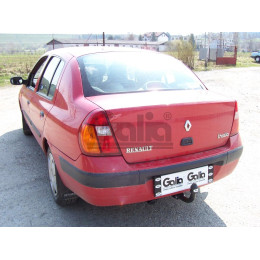 R083A GALIA Полностью оцинкованный фаркоп на Renault Symbol седан 2000-2008, 2008-2012. Тип шара: A. Установка без снятия и выреза бампера. Нагрузки: 1150/75 кг, масса