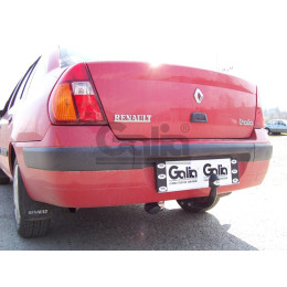 R083A GALIA Полностью оцинкованный фаркоп на Renault Symbol седан 2000-2008, 2008-2012. Тип шара: A. Установка без снятия и выреза бампера. Нагрузки: 1150/75 кг, масса