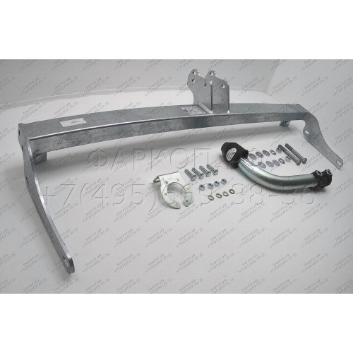 R083A GALIA Полностью оцинкованный фаркоп на Renault Symbol седан 2000-2008, 2008-2012. Тип шара: A. Установка без снятия и выреза бампера. Нагрузки: 1150/75 кг, масса фаркопа 12,75 кг