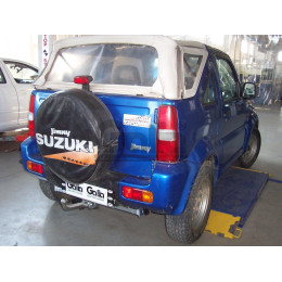 S050C GALIA Полностью оцинкованный фаркоп на Suzuki Jimny 1998-2018. Тип шара: C (горизонтальный съемный). Установка без снятия и выреза бампера. Нагрузки: 14