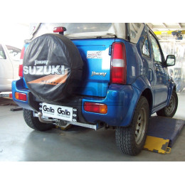 S050C GALIA Полностью оцинкованный фаркоп на Suzuki Jimny 1998-2018. Тип шара: C (горизонтальный съемный). Установка без снятия и выреза бампера. Нагрузки: 14