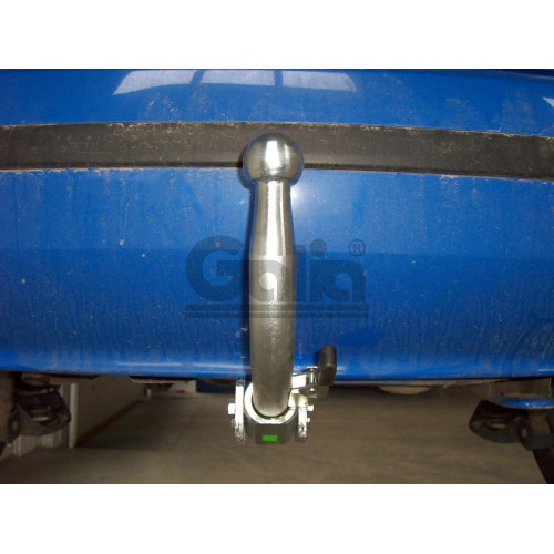 S081A GALIA Полностью оцинкованный фаркоп на Skoda Fabia хетчбек 2000-2007, 2007-2014. Подрозетник убирается за бампер. Тип шара: A. Невидимый вырез бампера. Нагрузки: 1200/50 кг, масса фаркопа 12,82 кг
