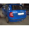 S081A GALIA Полностью оцинкованный фаркоп на Skoda Fabia хетчбек 2000-2007, 2007-2014. Подрозетник убирается за бампер. Тип шара: A. Невидимый вырез бампера. Нагрузки: 1200/50 кг, масса фаркопа 12,82 кг