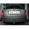 S082A GALIA Полностью оцинкованный фаркоп на Skoda Fabia седан/универсал 2000-2014, с 2008-2014 требуется электрика с блоком согласования. Подрозетник убирается за бампер. Тип шара: A. Невидимый вырез бампера. Нагрузки: 1200/50 кг, масса фаркопа 12,5 кг
