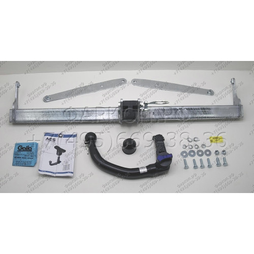 S086V GALIA Полностью оцинкованный фаркоп на Skoda Octavia II седан/универсал 2005-2013, Skoda Octavia Scout 2008-2013, в т.ч. 4WD. Подрозетник убирается за бампер. Тип шара: AV (вертикальное быстросъемное крепление шара на ключе). Подрезка бампера. Нагру