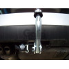 S088A GALIA Полностью оцинкованный фаркоп на Skoda Superb I 2002-2008, Volkswagen Passat B5 седан/универсал 1996-2005. Выхлопная труба с левой стороны. Подрозетник убирается за бампер. Тип шара: A. Невидимый вырез бампера. Нагрузки: 2100/85 кг, масса фарк