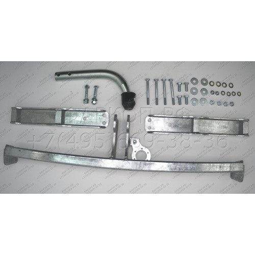 S088A GALIA Полностью оцинкованный фаркоп на Skoda Superb I 2002-2008, Volkswagen Passat B5 седан/универсал 1996-2005. Выхлопная труба с левой стороны. Подрозетник убирается за бампер. Тип шара: A. Невидимый вырез бампера. Нагрузки: 2100/85 кг, масса фарк