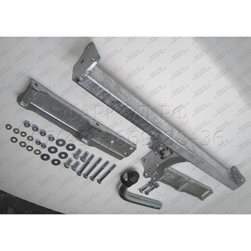 S088A GALIA Полностью оцинкованный фаркоп на Skoda Superb I 2002-2008, Volkswagen Passat B5 седан/универсал 1996-2005. Выхлопная труба с левой стороны. Подрозетник убирается за бампер. Тип шара: A. Невидимый вырез бампера. Нагрузки: 2100/85 кг, масса фарк