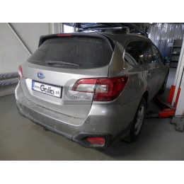 S116C GALIA Полностью оцинкованный фаркоп на Subaru Outback 2015-2021. Подрозетник убирается за бампер. Тип шара: C (горизонтальный съемный). Невидимый выре