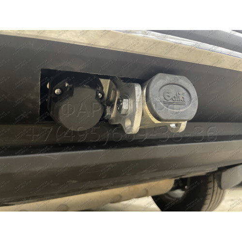 S120C GALIA Полностью оцинкованный фаркоп на Skoda Kodiaq 2WD, 4WD 2017-2023, 2023-. Тип шара: C (горизонтальный съемный). Невидимый вырез бампера. Нагрузки: 2600/140 кг, масса фаркопа 17,07 кг