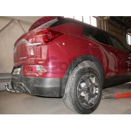 S138V GALIA Полностью оцинкованный фаркоп на KGM Korando 2023-, SsangYong Korando 2019-2023. Подрозетник убирается за бампер. Тип шара: AV (вертикальное быстросъемное