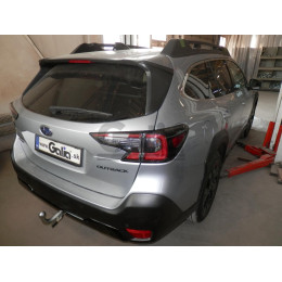 S141C GALIA Полностью оцинкованный фаркоп на Subaru Outback 2021-. Тип шара: C (горизонтальный съемный). Невидимый вырез бампера. Нагрузки: 2100/100 кг, масса ф