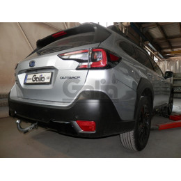 S141C GALIA Полностью оцинкованный фаркоп на Subaru Outback 2021-. Тип шара: C (горизонтальный съемный). Невидимый вырез бампера. Нагрузки: 2100/100 кг, масса ф