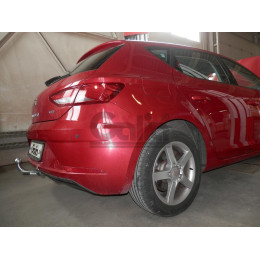 S146A GALIA Полностью оцинкованный фаркоп на SEAT Leon 2017-2020, 2020-. Подрозетник убирается за бампер. Тип шара: A. Установка без выреза бампера. Нагрузки: