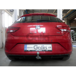 S146A GALIA Полностью оцинкованный фаркоп на SEAT Leon 2017-2020, 2020-. Подрозетник убирается за бампер. Тип шара: A. Установка без выреза бампера. Нагрузки: