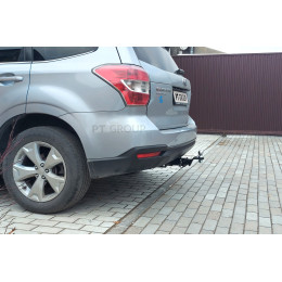SBF-12-991122.00 PT GROUP Фаркоп на Subaru Forester 2013-2018 без подрезки бампера. Тип шара: E (легкосъемный шар под квадрат). Нагрузки: 2200/80 кг, масса фаркопа 18,7 кг (