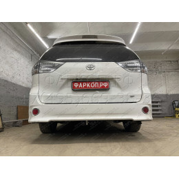 T-205 STEINHOF Фаркоп на Toyota Sienna, в т.ч.4x4 2011-2018 без подрезки бампера. Тип шара: AH (горизонтальное быстросъемное крепление шара на ключе). Нагрузки: 180