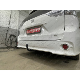 T-205 STEINHOF Фаркоп на Toyota Sienna, в т.ч.4x4 2011-2018 без подрезки бампера. Тип шара: AH (горизонтальное быстросъемное крепление шара на ключе). Нагрузки: 180