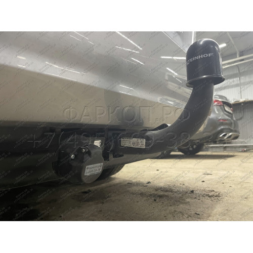 T-205 STEINHOF Фаркоп на Toyota Sienna, в т.ч.4x4 2011-2018 без подрезки бампера. Тип шара: AH (горизонтальное быстросъемное крепление шара на ключе). Нагрузки: 1800/75 кг, масса фаркопа 26,7 кг (без электрики в комплекте)