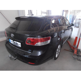 T059C GALIA Полностью оцинкованный фаркоп на Toyota Avensis седан/универсал 2009-2018. Подрозетник убирается за бампер. Тип шара: C (горизонтальный съемный)
