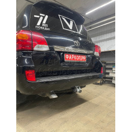 T070C GALIA Полностью оцинкованный фаркоп на Toyota Land Cruiser 200 2008-2021, Lexus LX 2008-2021. Тип шара: C (горизонтальный съемный). Невидимый вырез бампера. Нагрузк